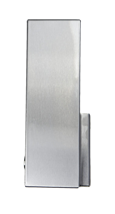 Side profile of Frost 908 heavy duty wall mounted ash receptacle with offset bracket