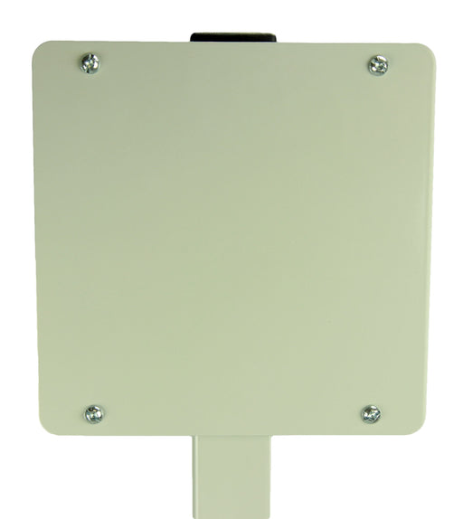 Close-up of Frost 909-100 welded steel construction and mounting plates