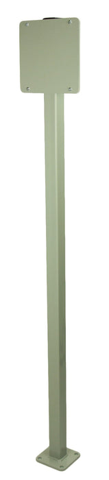 Frost 909-100 heavy duty outdoor pedestal front view with grey rust-proof finish
