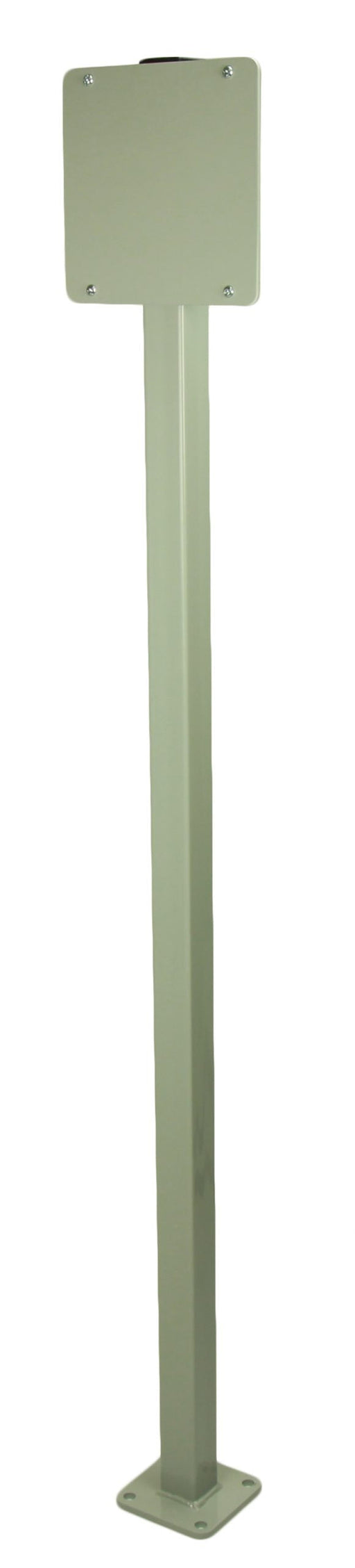 Frost 909-100 heavy duty outdoor pedestal front view with grey rust-proof finish
