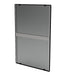 Installed Frost 945-24x36-BLK Canadian made mirror in commercial bathroom setting