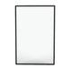Side profile of Frost 945-24x36-BLK durable wall mirror with welded corners