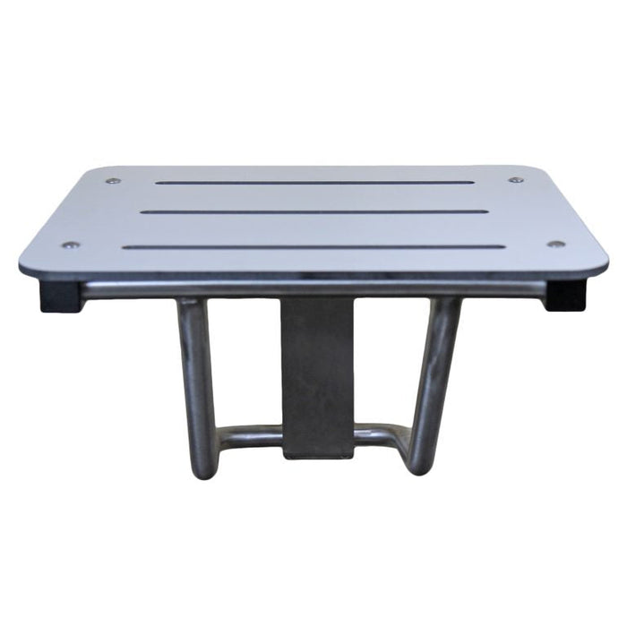 Frost 972 shower seat folded up against wall – compact space-saving design