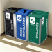 Mosaic triple recycling station installed in modern cafeteria setting