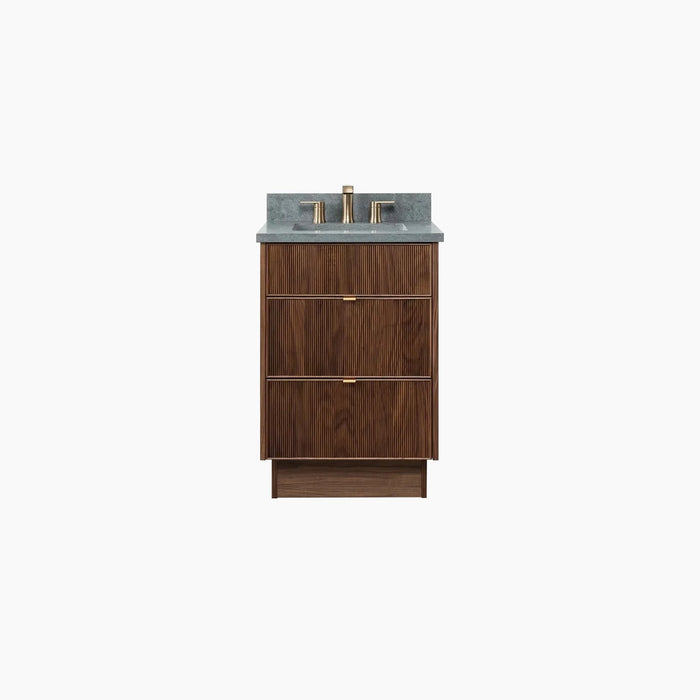 Malibu 24" Vanity – American Black Walnut – Drawer Mechanism Detail (MA429D)