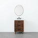Malibu 24" Vanity – American Black Walnut – Front View (MA95D0)