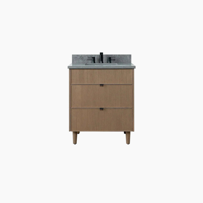 Malibu 30  Almond Coast Bathroom Vanity - High-End Bathroom Vanity - Facility Supply Pro Canada