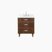 Malibu 30  American Black Walnut Bathroom Vanity - High-End Bathroom Vanity - Facility Supply Pro Canada