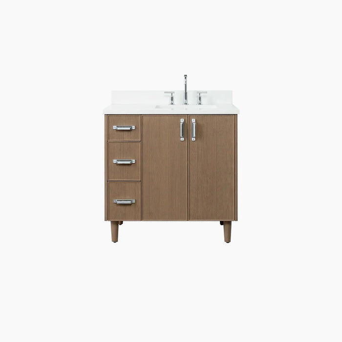 MALIBU 36  ALMOND COAST BATHROOM VANITY  RIGHT SINK?v=1750800338 - Premium Bathroom Vanity for Canadian Homes and Businesses - Facility Supply Pro
