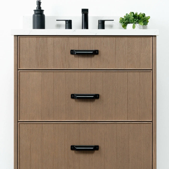 Malibu 30  Teodor  Almond Coast Vanity Teodor Bathroom Vanity 58885424 - High-End Bathroom Vanity - Facility Supply Pro Canada