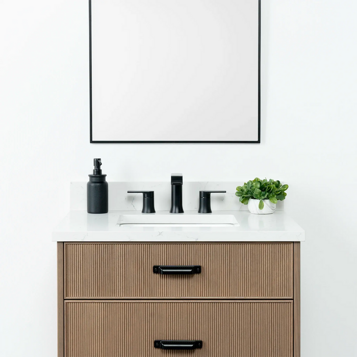 Malibu 30  Teodor  Almond Coast Vanity Teodor Bathroom Vanity 58885750 - High-End Bathroom Vanity - Facility Supply Pro Canada