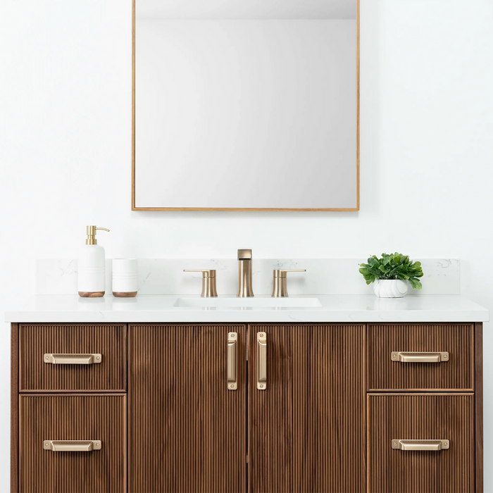 Teodor Malibu 48" American Black Walnut Bathroom Vanity with 6 Drawers & 2 Doors – Handmade in Canada