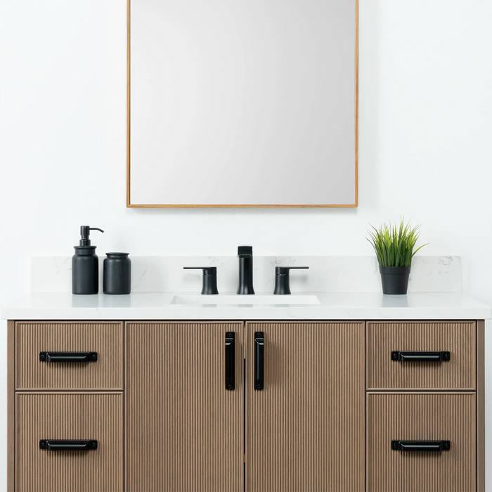Teodor Malibu 48" Almond Coast Bathroom Vanity with 6 Drawers & 2 Doors – Handmade in Canada