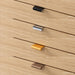 Pull Hardware Options – Assorted Finishes on Natural White Oak Drawer