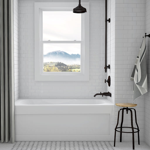 Acritec Robson 6032 Alcove Acrylic Bathtub – 59⅞” x 32” x 20” – White