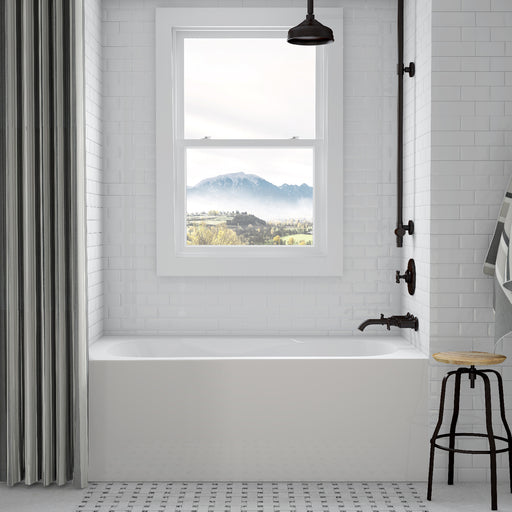 Acritec Robson 6032 Alcove Acrylic Bathtub – 59⅞” x 32” x 20” – White