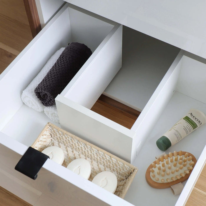 Sidney Vanity – Gloss White – Drawer Joinery & Hardware (SI41F2)
