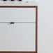 Sidney Vanity – Gloss White – Drawer Slide Close-Up (SI44DE)