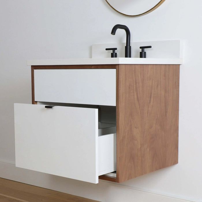 Sidney Vanity – Gloss White – Drawer Interior View (SI593D)