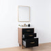 Sidney Slim 24" Vanity – Matte Black – Drawer Slide Hardware (SIA8B6)