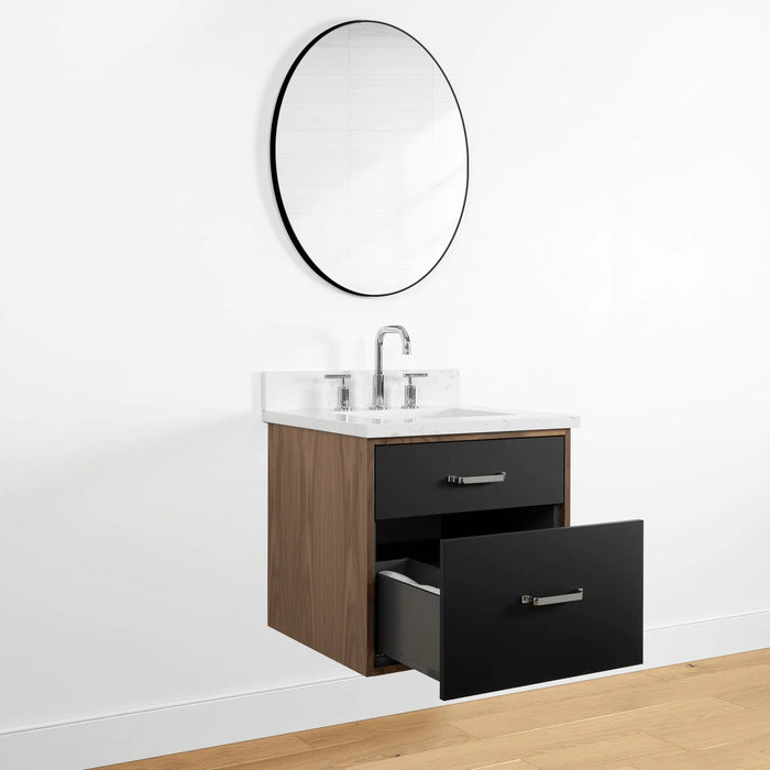 Sidney Vanity – Gloss White – Drawer & Panel Hardware (SIB058)