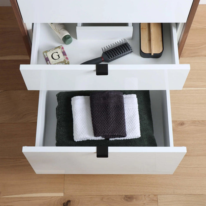 Sidney 24" Vanity – Gloss White – Drawer Close-Up (SID212)