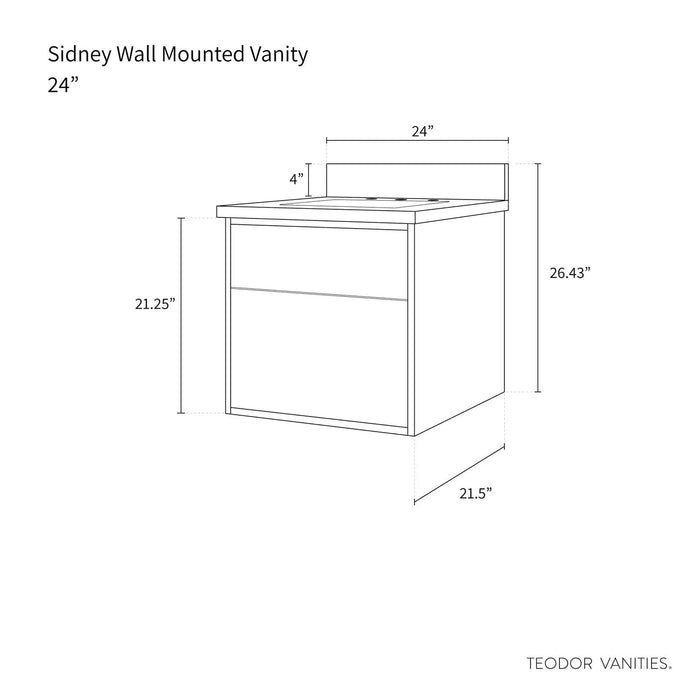 Sidney Vanity – Gloss White – Straight-On Vanity Room View (SIDNEY_1)