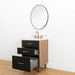 Sidney 24" Vanity – Matte Black – Frontal View (SIDNEY_1 Alt)
