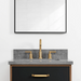 Sidney 24" Vanity – Matte Black – Drawer Slide Close-Up (SIDNEY_2 Render)