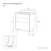 Sidney 30  Teodor  Modern Matte Black Vanity Teodor Bathroom Vanity 58576389 - High-End Bathroom Vanity - Facility Supply Pro Canada