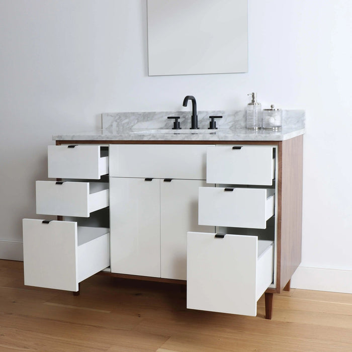 Sidney 48  Teodor  Modern Gloss White Vanity Teodor Bathroom Vanity 58498813?v=1751328192 - Premium Bathroom Vanity for Canadian Homes and Businesses - Facility Supply Pro