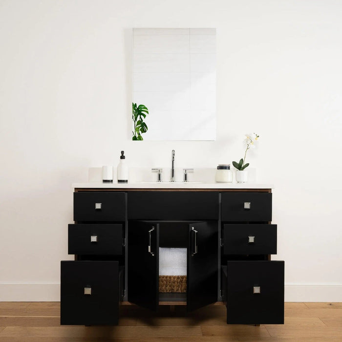 Sidney 48  Teodor  Modern Matte Black Vanity Teodor Bathroom Vanity 58563737?v=1751328242 - Premium Bathroom Vanity for Canadian Homes and Businesses - Facility Supply Pro