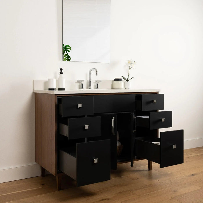Sidney 48  Teodor  Modern Matte Black Vanity Teodor Bathroom Vanity 58564260?v=1751328242 - Premium Bathroom Vanity for Canadian Homes and Businesses - Facility Supply Pro