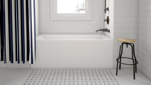 Acritec Elegance 6032 Alcove Acrylic Bathtub – 59⅞” x 32” x 21¾”