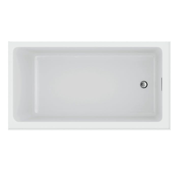 Acritec Houdini Pure 5430 Alcove Acrylic Bathtub – 53⅞” x 30” x 21¾”