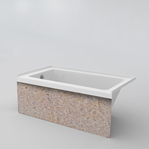 Acritec Houdini Pure 5430 Alcove Acrylic Bathtub – 53⅞” x 30” x 21¾”