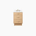Ashbury 24" Vanity with Arctic Trace quartz top – straight-on view on plain background.