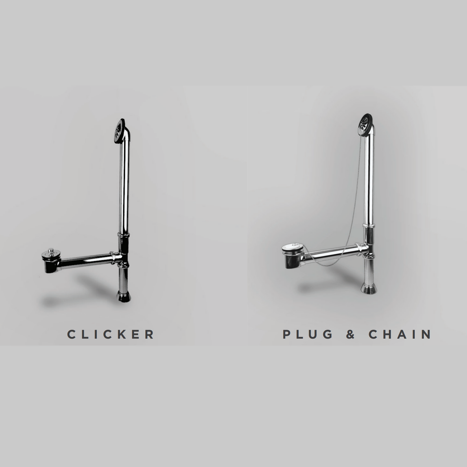 Optional Drain Solution for Clawfoot & Freestanding Tubs