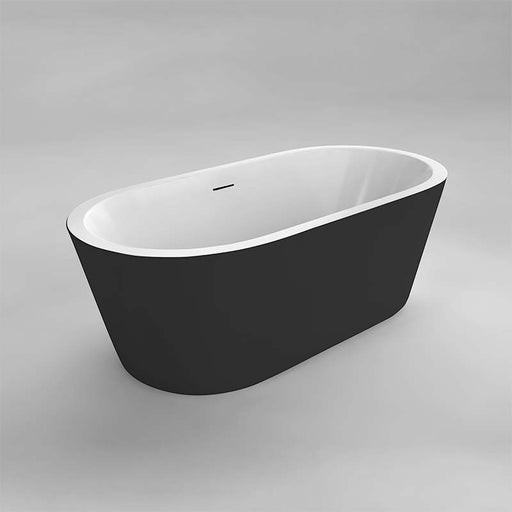 Acritec 44271 Black Freestanding Bathtub – Angled View