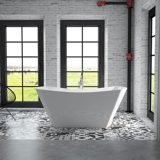 Acritec 44377 Silver Freestanding Bathtub – Image 1