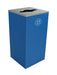 Spectrum Red-Black recycling bin with two Full-opening lids and LDPE liners