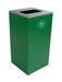 Busch Spectrum Cube single 91 L organics bin in dark green