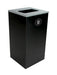 Busch Spectrum Cube single 91 L waste bin in black
