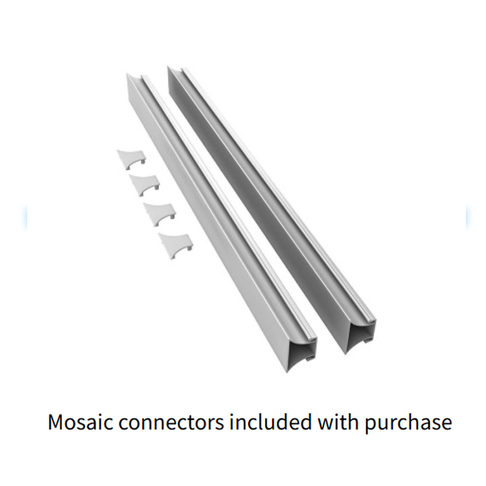 Mosaic double station with optional caster kit (available separately) for easy mobility