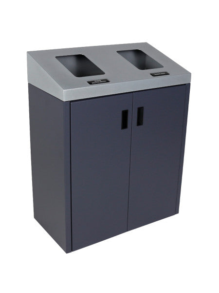 Busch Summit double 114 L station – silver body with grey sloped lids