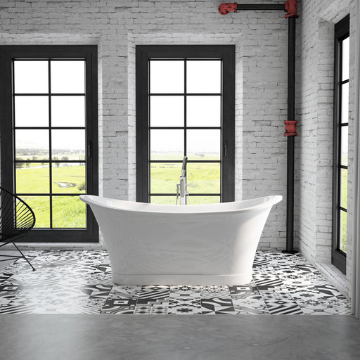 Hawthorne Grey Freestanding Bathtub – Grey Matte View