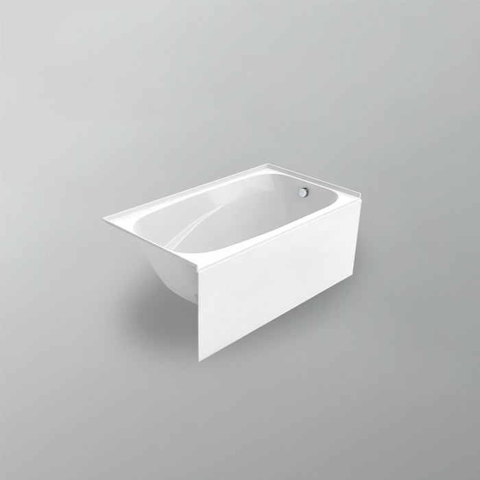 Acritec Houdini Pure 5430 Alcove Acrylic Bathtub – 53⅞” x 30” x 21¾”