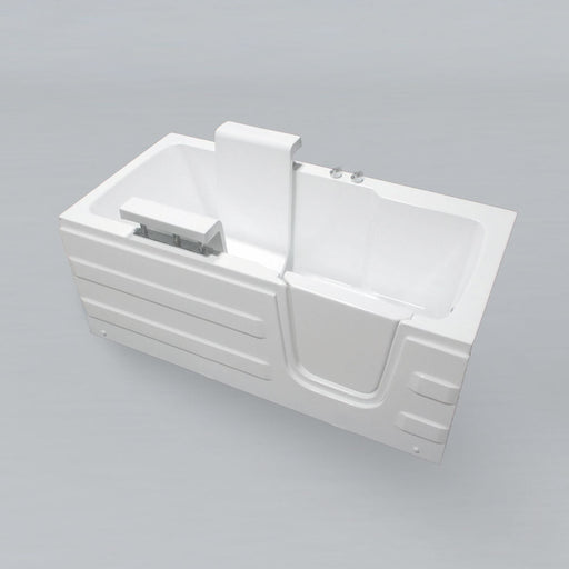 Acritec Integrity 61" Walk-In Bathtub with Hydraulic Seat – 61" x 29⅞" x 24" – White