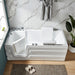 Acritec Integrity 61" Walk-In Bathtub with Hydraulic Seat – 61" x 29⅞" x 24" – White