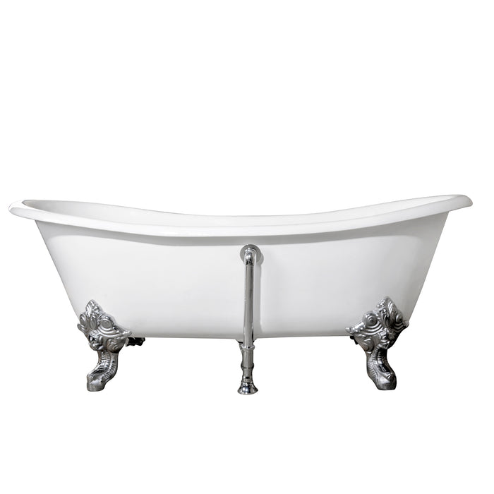 Kelpie Freestanding Bathtub – Back Profile